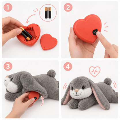 peluche de conejo con latidos